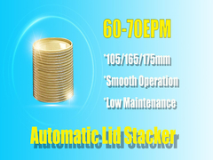 O metal automático pode fazendo a tensão do empilhador 380V 50Hz da tampa da máquina