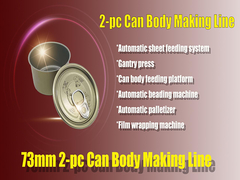 Lata do metal que faz a máquina