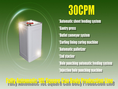 30cpm máquina automática completa para fabricação de latas para produção de baldes de tinta metálica