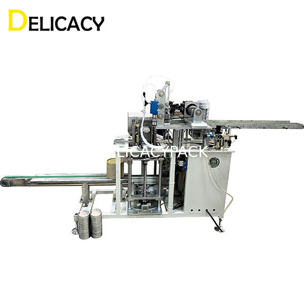 O metal automático pode fazendo a tensão do empilhador 380V 50Hz da tampa da máquina