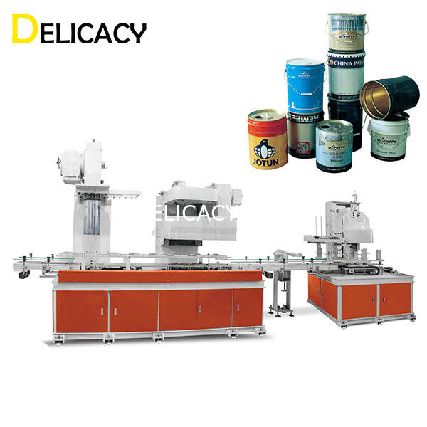 Linha de 25KW 30CPM Máquina de fazer latas Production para Pail Bodies