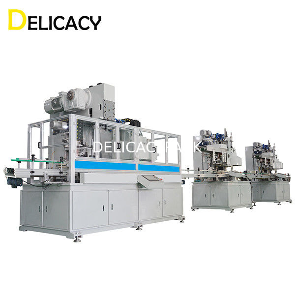 Fatura retangular dos corpos da lata Máquina de fazer latas For do quadrado pequeno automático de 30CPM