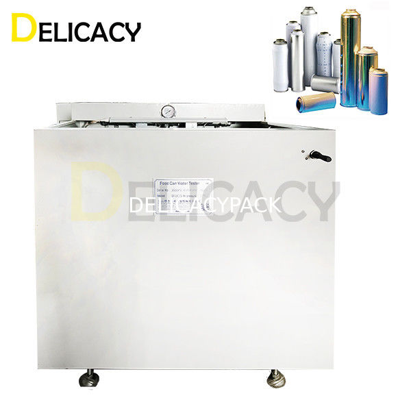 Testador de água delicado de cor personalizada para latas de aerossol detecta defeitos de vazamentos