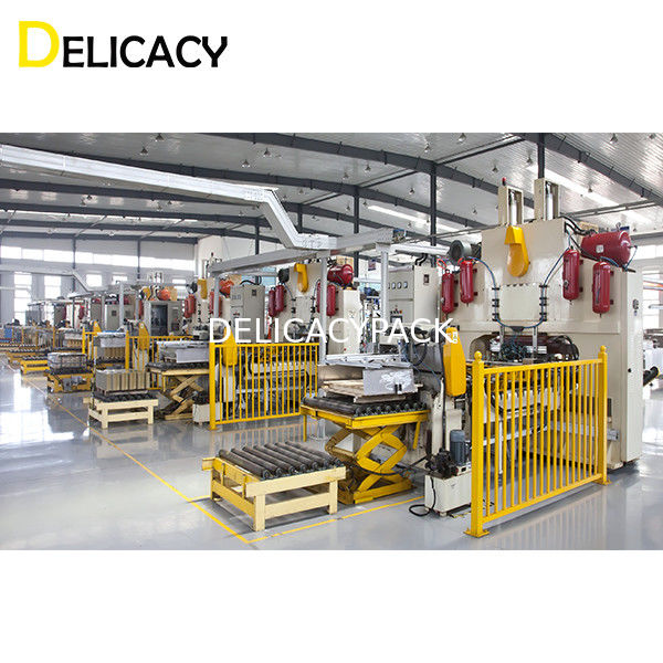 7 Cabeças H Tipo Prensa de alimentação de folha para linha de fabricação de tampas metálicas