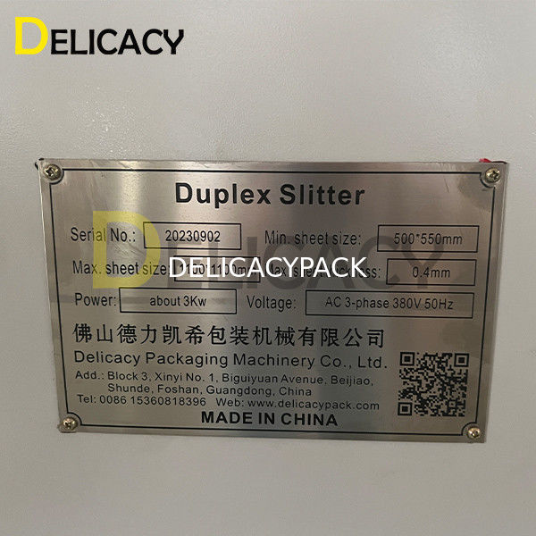 Máquina automática de corte de placas de ferro longitudinal e transversal duplex