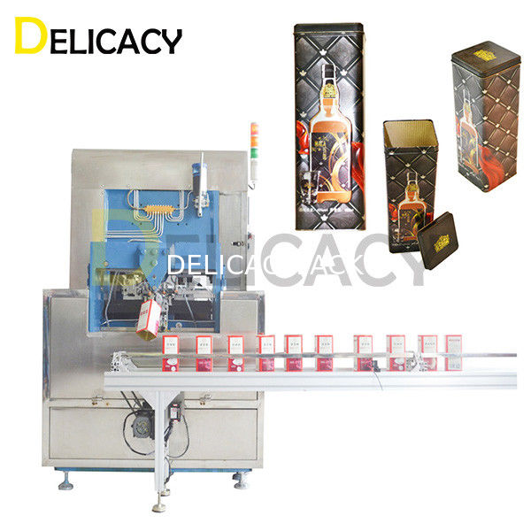 Máquina de costura de fecho de lata para embalagem de uísque Caixa de lata de vinho retangular Caixa de lata de cevada Bree