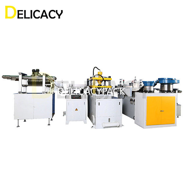 Melhorar a eficiência da produção com uma soldadora de ponto de manuseio totalmente automática do tipo C para tampas de lata retangulares de 4L