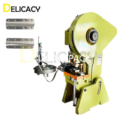 Linha de fabricação automática de orelhas retangulares para economia de material de 100%