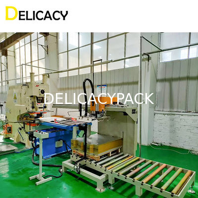 Máquina de fabricação de tampas de latas de 50 Hz Sistema de alimentação manual de folhas para operação automática de perfuração